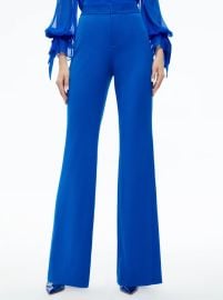 DEANNA HIGH RISE BOOTCUT PANT in SAPPHIRE ALICE OLIVIA at Alice + Olivia