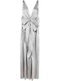 DEL CORE Ruched Pleated Maxi Dress - at Farfetch