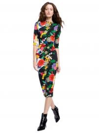 DELORA FITTED MIDI DRESS  at Alice and Olivia