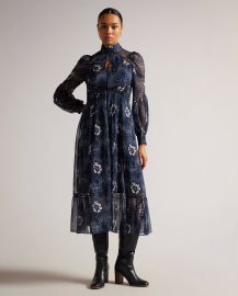 DELUNA - NAVY Midi Dresses Ted Baker US at Ted Baker