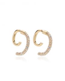 DEMARSON Convertible Pave Luna Earrings at Neiman Marcus