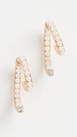 DEMARSON Pearl Luna Earrings at Shopbop