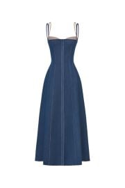 DENIM BLUE CORSET MIDI DRESS CULT MIA Montsand at Cult Mia
