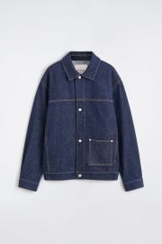 DENIM SHIRT JACKET - DARK BLUE COS US at COS