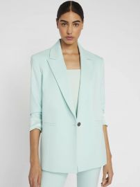 DENNY NOTCH COLLAR BLAZER at Alice + Olivia