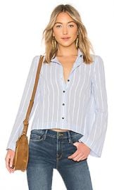 DEREK LAM 10 CROSBY Button Down Shirt in Pale Blue from Revolve com at Revolve