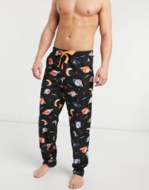 DESIGN lounge pajama bottoms in space print at ASOS