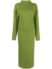 DESTREE Jas Midi Dress Green at Farfetch