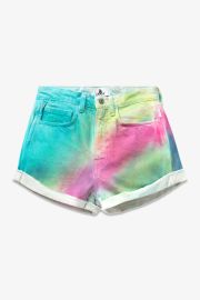 DIAGONAL RAINBOW HIGH RISE ROLLED SHORT Jordache at Jordache