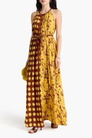 DIANE VON FURSTENBERG Darla printed crepe de chine maxi dress at The Outnet