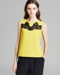 DIANE von FURSTENBERG Tank - Betty Lace Detail at Bloomingdales