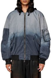 DIESEL Common Hooded Nylon Jacket at Nordstrom