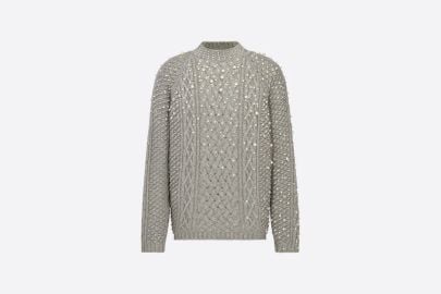 DIOR BY ERL Sweater Gray Wool and Cashmere Knit DIOR at Dior