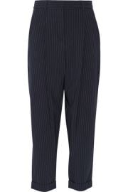 DKNY   Pinstriped stretch wool-blend tapered pants at Net A Porter