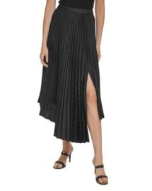 DKNY Asymmetric Pleated Midi Skirt Bloomingdales at Bloomingdales