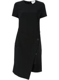 WornOnTV: Joan’s black short sleeved wrap dress on Elementary | Lucy ...