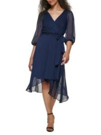 DKNY Belted Puff Sleeve Dress on SALE at Saks Off 5th