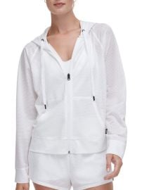 DKNY Chintz Mesh Hoodie at Saks Off 5th