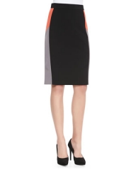 DKNY Colorblock Pencil Skirt at Neiman Marcus