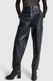 DKNY Faux Leather Cargo Pants at Nordstrom