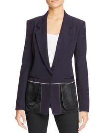 DKNY Notch Collar Inside Out Blazer at Bloomingdales