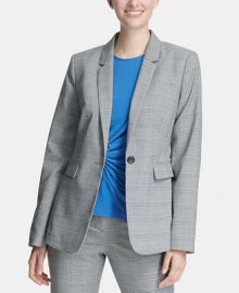 DKNY One-Button Blazer  Women -  Jackets   Blazers - Macy s at Macys