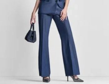 DKNY Pintuck Fit and Flare Pants at Macys