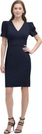 DKNY Puff-Sleeve Sheath Dress - Macys at Macys