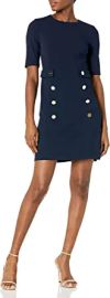 DKNY Women39s Button Front Sheath at Womens Clothing store at Amazon