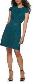 DKNY Women39s Short Sleeve Sheath Dress with Hardware at Womens Clothing store at Amazon