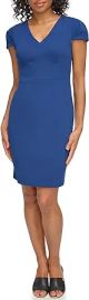 DKNY Women39s V-Neck Tulip Sleeve Sheath at Womens Clothing store at Amazon