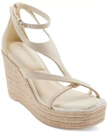 DKNY Womens Maryn Ankle-Strap Espadrille Wedge Sandals - Macys at Macys