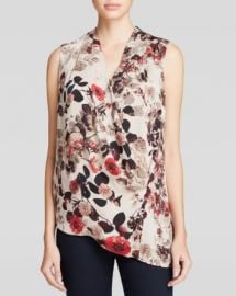 DKNYC Asymmetric Floral Print Top at Bloomingdales