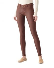 DL1961 Premium Denim Emm Low-Rise Skinny Coated Jeans at Neiman Marcus