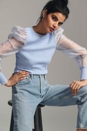 DOLAN Puff-Sleeve Top at Anthropologie
