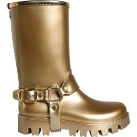 DOLCE amp GABBANA Shoes Metallic Gold Rubber PVC Rain Boots EU37 US65 1170usd eBay at eBay