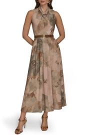 DONNA KARAN Floral Georgette Maxi Dress at Nordstrom