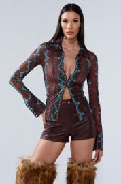 DONT BE A SNAKE BUTTON DOWN AKIRA at Akira