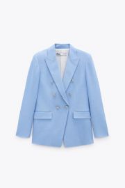 DOUBLE BREASTED BUTTONED BLAZER   United States at Zara