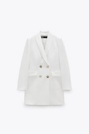 DOUBLE BREASTED LONG BLAZER - Green   United States at Zara