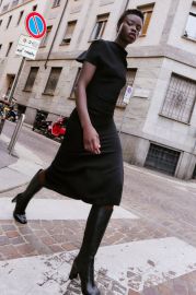 DRAPED SHEATH DRESS - Black United States at Zara