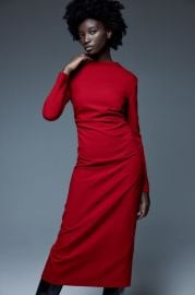 DRAPED SHEATH DRESS - Red United States at Zara