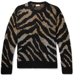 DRIES VAN NOTEN - OVERSIZED INTARSIA-KNIT SWEATER at Mr Porter