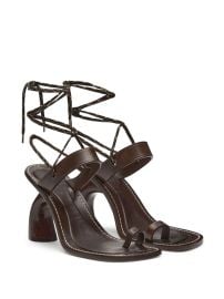 DRIES VAN NOTEN 95mm toe-ring Leather Sandals - at Farfetch