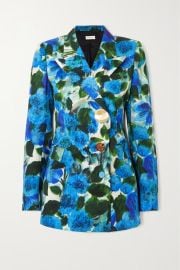 DRIES VAN NOTEN Floral-print cotton blazer NET-A-PORTER at Net a Porter