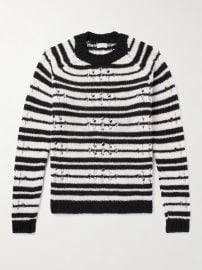 DRIES VAN NOTEN Striped Open-Knit Wool Sweater for Men MR PORTER at Mr Porter