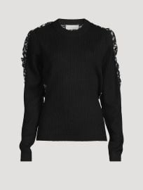 DRIES VAN NOTEN Toska Sweater With Silk Panel at Holt Renfrew