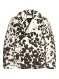 DRIES VAN NOTEN cowhide-pattern double-breasted Jacket Brown at Farfetch