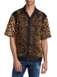 DSQUARED2 - LEOPARD PRINT BOWLING SHIRT at Saks Off 5th