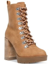 DV Dolce Vita Dreek Lace-Up Platform Lug-Sole Hiker Booties  Reviews - Booties - Shoes - Macys at Macys